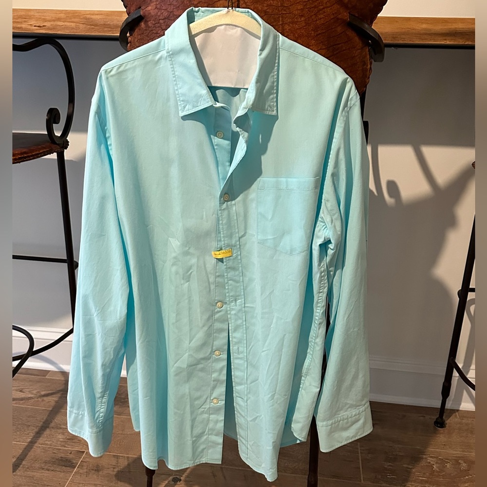 Banana Republic Men’s Blue/Green button down dress shirt